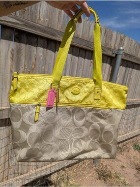 Coach Getaway Signature Nylon Weekender Bag